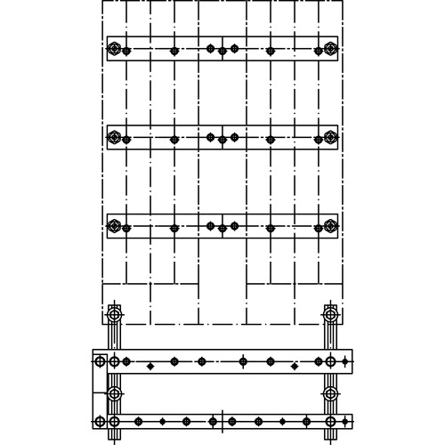 9408602 Elsta-Mosdorfer Einsatz F4 Cu 5xM12 45/185/5 Produktbild Front View L