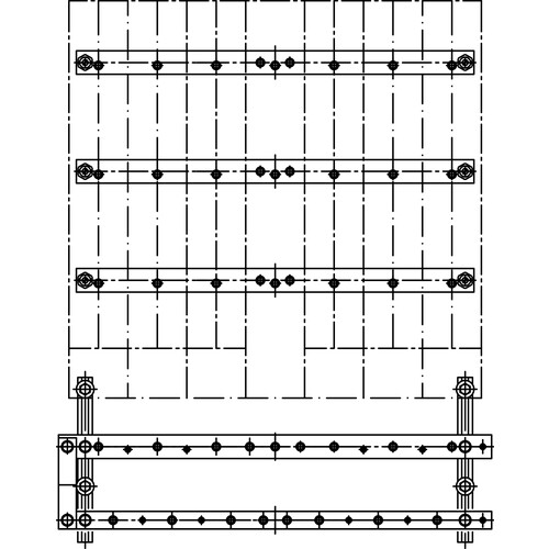 9408603 Elsta-Mosdorfer Einsatz F5 Cu 7xM12 55/185/5 (F5 ab H=1080) Produktbild Front View L