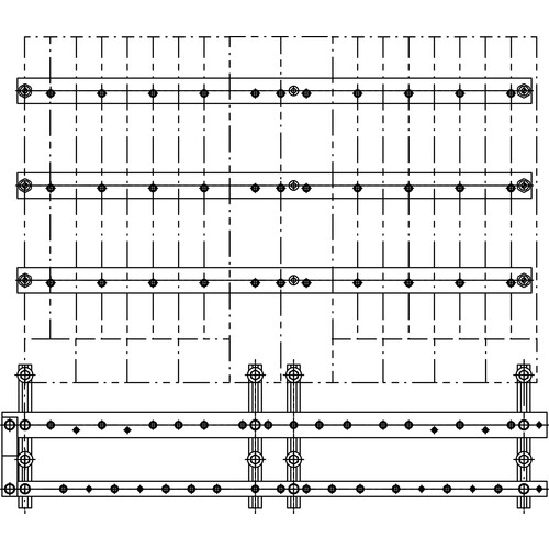 9408604 Elsta-Mosdorfer Einsatz F6 Cu 10xM12 51/185/5 Produktbild Front View L