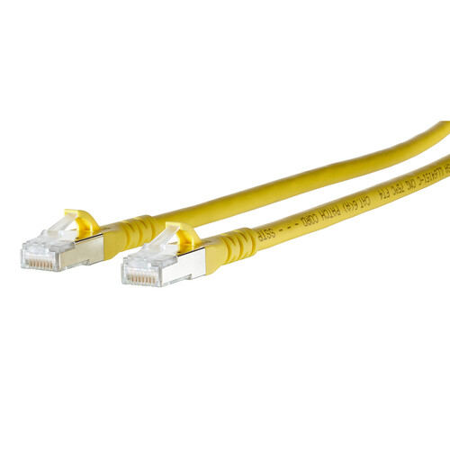 1308451077-E Metz Connect Patchkabel RJ45 Cat.6A AWG26S/FTP LSHF 1,0 m gelb Produktbild