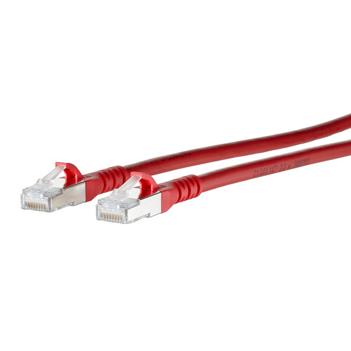 1308451066-E Metz Connect Patchkabel RJ45 Cat.6A AWG26S/FTP LSHF 1,0 m rot Produktbild