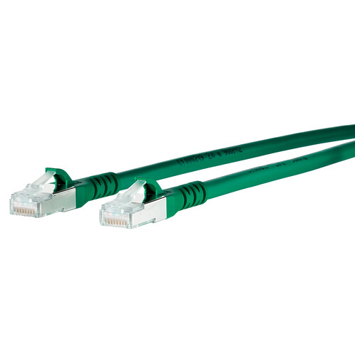 1308451055-E Metz Connect Patchkabel RJ45 Cat.6A AWG26S/FTP LSHF 1,0 m grün Produktbild