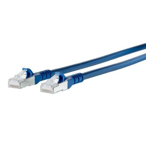 1308455044-E Metz Connect Patchkabel RJ45 Cat.6A AWG26S/FTP LSHF 5,0 m blau Produktbild