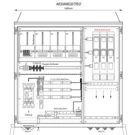 A630AMS30/TR/O Mehler Wandlermessverteiler B1490xH1450xT400mm Produktbild front M