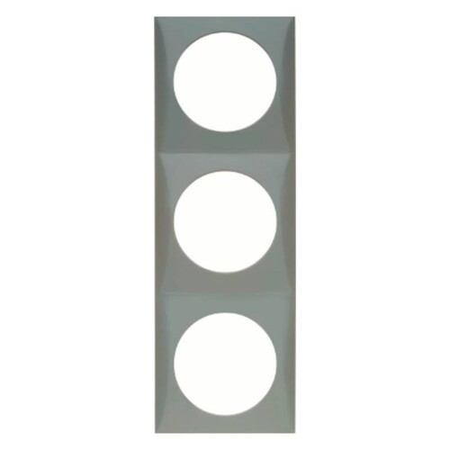 918192507 Berker BERKER INTEGRO FLOW Rahmen 3fach grau glänzend Produktbild