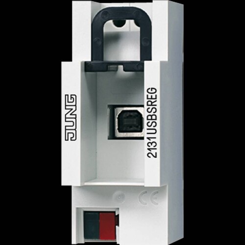 2131USBSREG Jung KNX USB-Datenschnittstelle Produktbild Front View L