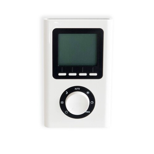 40598 Etherma BHK TH Funksteuerung für Badheizkörper BHK mit Uhr, LCD Anzeige  Produktbild Front View L