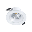 98238 Eglo LED EINBAULEUCHTE 1 FLAMMIG 7W/400LM ALU WEISS DM88MM DIMMBAR IP44 Produktbild