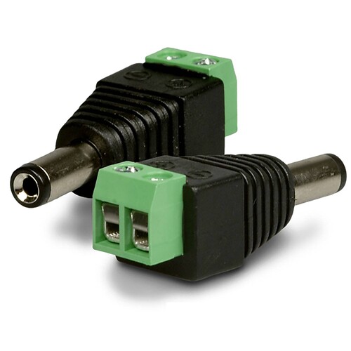 111630 Isoled Rundsteckeradapter MALE 2 polig auf Klemme Produktbild