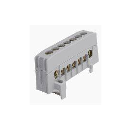 92003403 E-Term L7 F grau Phasenklemmblock isoliert 16mm² 7p, auf Produktbild front M