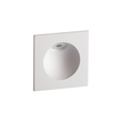 57381-W Leuchtwurm EL Alone-230V-IP54 quadratisch weiss 80x80 Produktbild