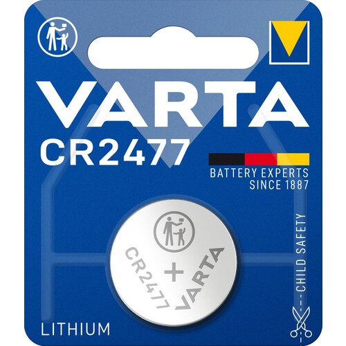 06477101401 VARTA ELECTRONICS CR2477 (1STK.-BL.) Lithi.Knopfzellenbatterie 3V Produktbild