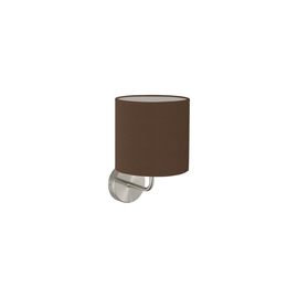 15430/29-NIBR Leuchtwurm WL     CHALET rund 1fl/nickel matt/Schirm schokoladen Produktbild