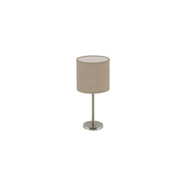 15440/40-NICL Leuchtwurm TL     CHALET 1fl/nickel/Schirm corse linen dm185/H40 Produktbild