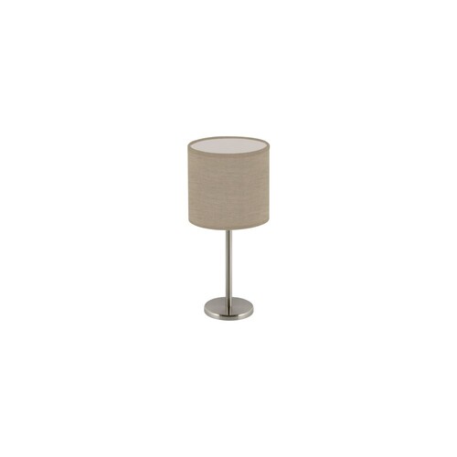 15440/40-NICL Leuchtwurm TL     CHALET 1fl/nickel/Schirm corse linen dm185/H40 Produktbild Front View L