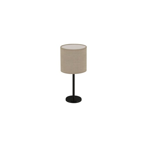 15440/40-SCL Leuchtwurm TL     CHALET 1fl/schwarz/Schirm corse linen dm185/H4 Produktbild Front View L