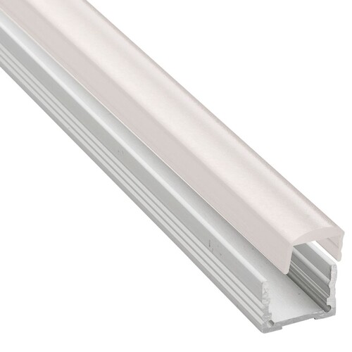 69522/200-SAT Leuchtwurm LED    PROFILE  PROFI   Aufbau FLACH/Alu eloxiert mit L Produktbild