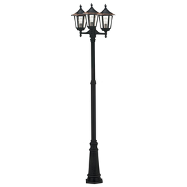 92153/251-SKU Leuchtwurm SL KUPFERDACH 3fl/schwarz mit Kupferdach/G Produktbild front M