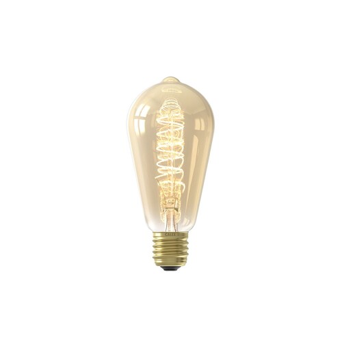 LC-RUSTBIR-4GD Leuchtwurm LED    RUSTIC goldfärbig/dimmbar dm64/H140mm LED 4W E Produktbild Front View L