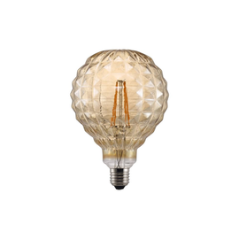 LN-SQUA2-GE Leuchtwurm LM     SQUA2 Glas amber/dm12/H17,7cm 1x E27 LED 2W 2200K  Produktbild