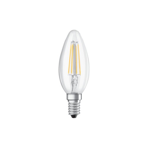 LO-FILKER-5WD Leuchtwurm LED FILAMENT 360° IP20 dimmbar Kerze E14 1x 5W 2 Produktbild Front View L