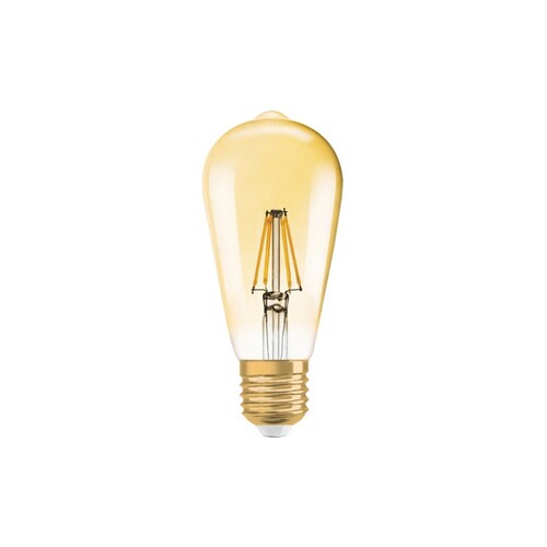 LO-VINTBIR-7WD Leuchtwurm LED    VINTAGE gold Birnenform 7W/E27/2400K/710lm/CRI8 Produktbild Front View L