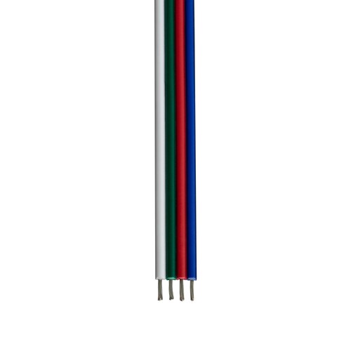 ZU125/KAB-RGB Leuchtwurm ZUB    STRIPS   RGB KABEL weiß rot grün blau unverbaut/ Produktbild Front View L