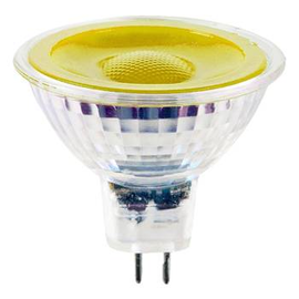 38293 Scharnberger+H. LED MR16 GU5,3 12V 5W 180Lm gelb 38° Produktbild