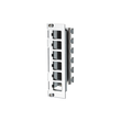 130B20E2E-E Metz Connect Modulträger Keystone 6 Port 3HE7TE unbestückt Edels Produktbild front S