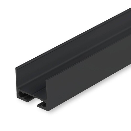 113181 Isoled Kabelschleuse TUNNEL für Profile, schwarz eloxiert RAL 9005, 200 Produktbild