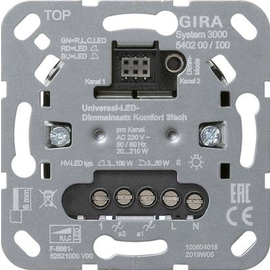 540200 Gira S3000 Uni LED Dimmeins. Komfort 2f Einsatz Produktbild