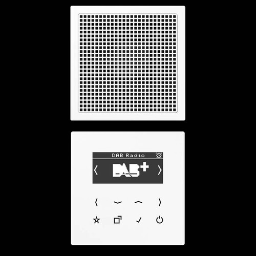 DABLS1WW Jung Smart Radio DAB+ Set Mono Produktbild Front View L
