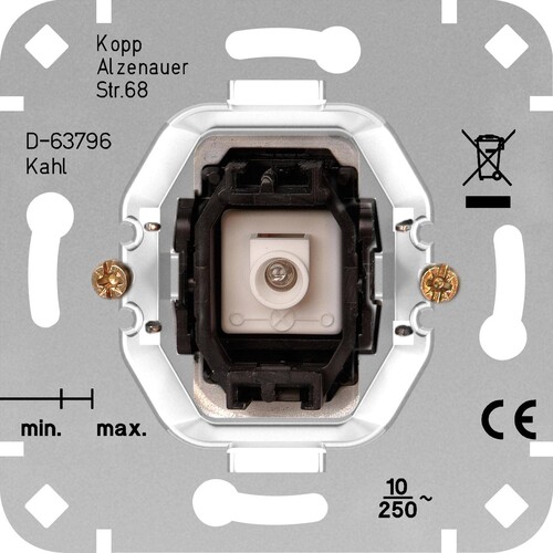 504600007 Kopp Kontr.Sch. Sockel o.Abd. Produktbild Front View L