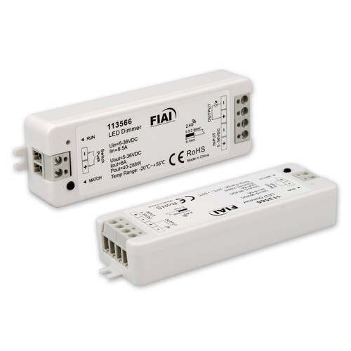 113566 Isoled Sys Eco Funk Empfänger / Push Dimmer, 1x8A, 5 36V DC Produktbild