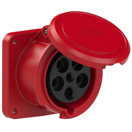 3351-6 PC-Electric Anbaudose ger. 63A 5p 6h IP44 TWIST Produktbild front M