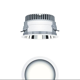 60816051 Zumtobel PANOS EVO R200H 16W LED830 LDO AL WH LED Decken-Einbauleuch Produktbild front M