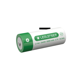 501002 Ledlenser 26650 Li Ion Battery rechargeable 3,7 V 5000 mAh für MT14 Produktbild front M