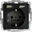 48031606 Berker S.1/B.xSSD mit 2fach USB 2,4 A anthrazit matt Produktbild