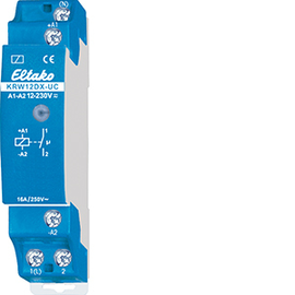22100800 Eltako KRW12DX UC Koppelrelais 1 Schließer potenzialfrei 16A/250V AC Produktbild front M