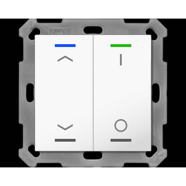 BE-TAL55T2.C1 MDT Taster Light 55 2 fach RGB W mit Temperatursensor, Reinweiß gl Produktbild