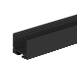 113616 Isoled LED Aufbauprofil SURF16 Aluminium schwarz eloxiert, 200cm Produktbild