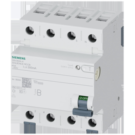 5SV3644-4 Siemens FI Schutzschalter Typ B 40A 3+N pol. 300mA 400V 4TE kurzzeitv Produktbild front M