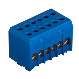 EKB N 8+4 Eltropa Hauptleitungsklemme Blau 1polig 12-Fach 8x16mm² 4x25mm² Produktbild