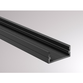 600-a204b Tecnico MIDI LED PROFIL AUFBAU SCHWARZ 2000x23x11,2mm Produktbild