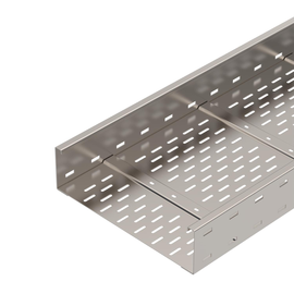 6098169 Obo WKSG 140 A2 Weitspannkabelrinne gelocht, Boden gesi Produktbild front M