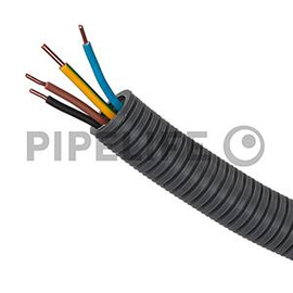 1210022164 Pipelife PX20Ye4x1,5 Ring 100 g/g,bl,br,sw vorverdrahteter Schlauch Produktbild front M