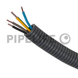 1210022174 Pipelife PX20Ye4x1,5 Ring 100 g/g,bl,sw,gr vorverdrahteter Schlauch Produktbild front M