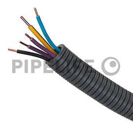 1210023254 Pipelife PX20Ye5x1,5 Ring 100 g/g,bl,sw,2xvi vorverdrahteter Schlauch Produktbild front M