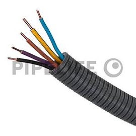 1210023184 Pipelife PX20Ye5x1,5 Ring 100 g/g,bl,br,sw,vi vorverdrahteter Schlauch Produktbild front M