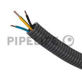 1210031114 Pipelife PX20Ye3x2,5g/g,bl,sw 100m Ring vorverdrahteter Schlauch Produktbild front M